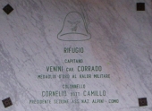 83 TARGA RIFUGIO VENINI